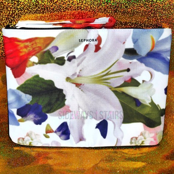 SEPHORA LILY LARGE WRISTLET CLUTCH makeup bag 13.5" zipper sleeve storage pouch - Picture 4 of 14